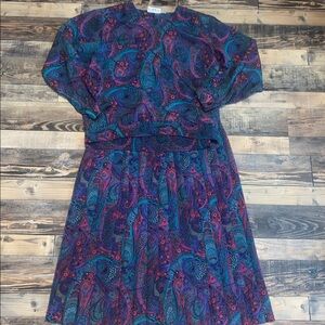 Vintage Alfred Dunner Vibrant 2piece outfit size 18